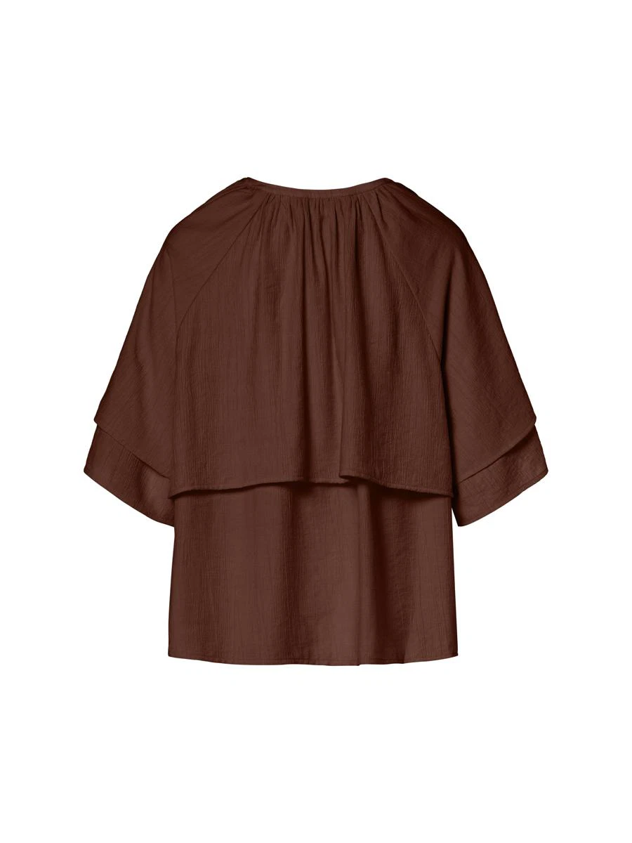 Beaumont Collectie Blouse Gabriella Bruin 4