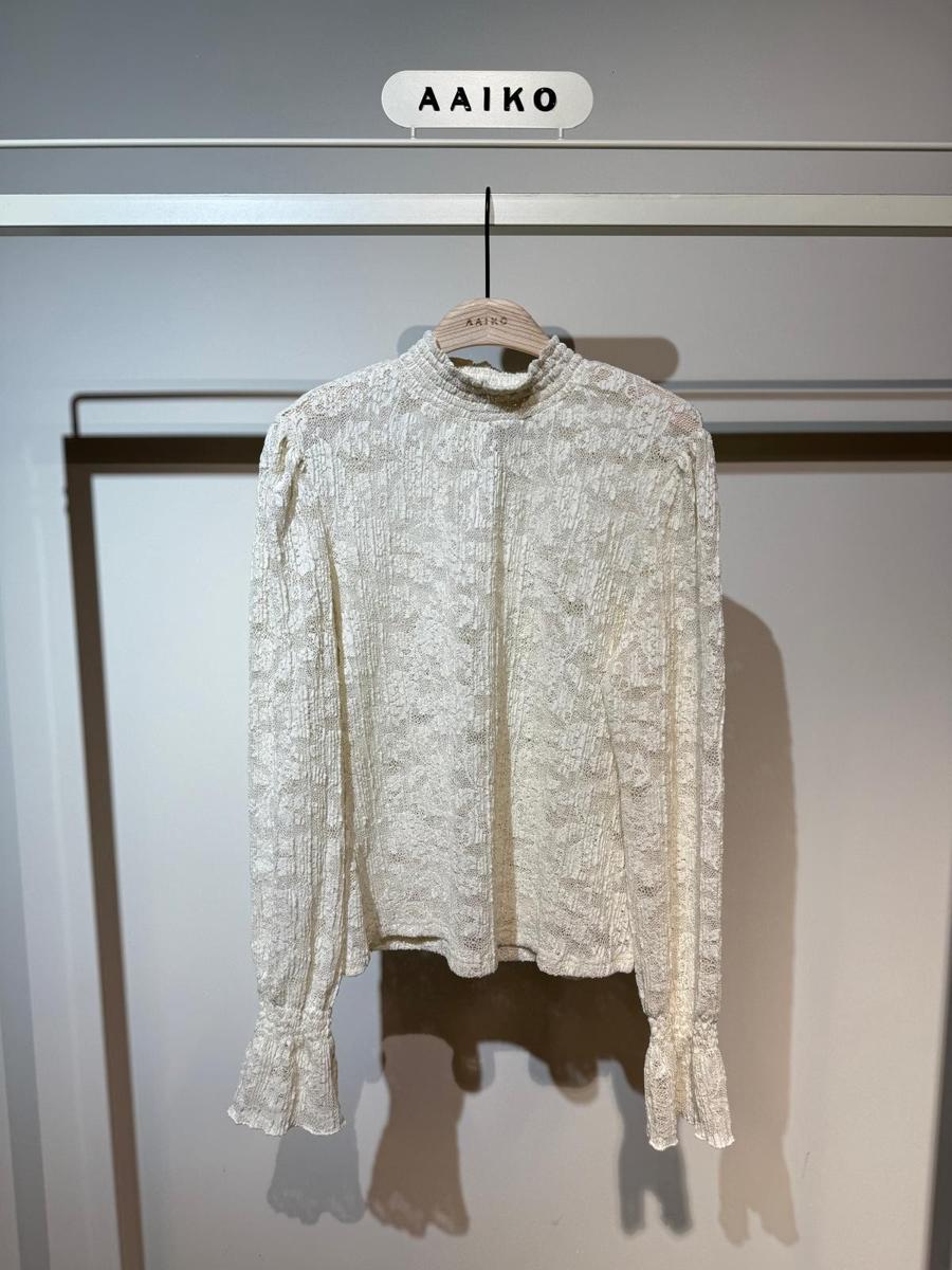 Aaiko T-Shirt TORY PLISSE PES 1 Off-White 1