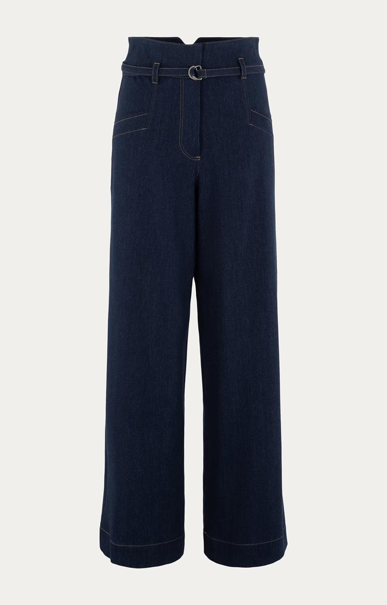 Anna Pantalon 32a02-03434-1 Blauw 1