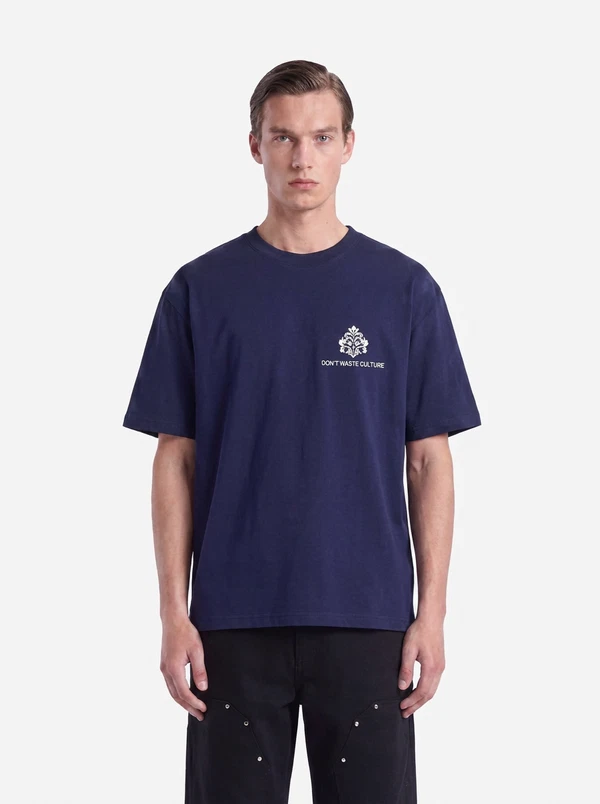 Don't waste culture T-Shirt Azemari Blauw 1