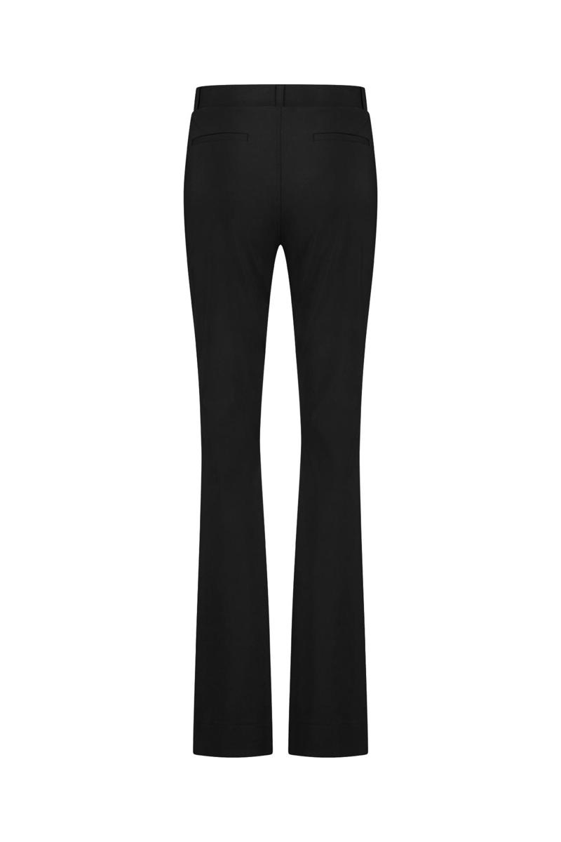 Studio Anneloes Pantalon Flair LONG bonded Zwart 4