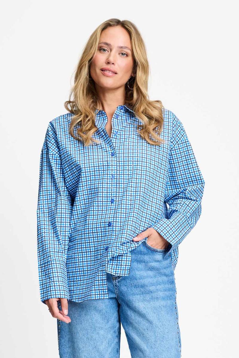 POM Amsterdam Blouse SP9709 Blauw 1