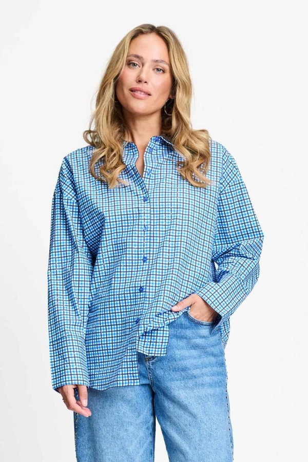 POM Amsterdam Blouse SP9709 Blauw 1