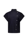 Studio Anneloes Blouse Danni gold stripe Blauw 1