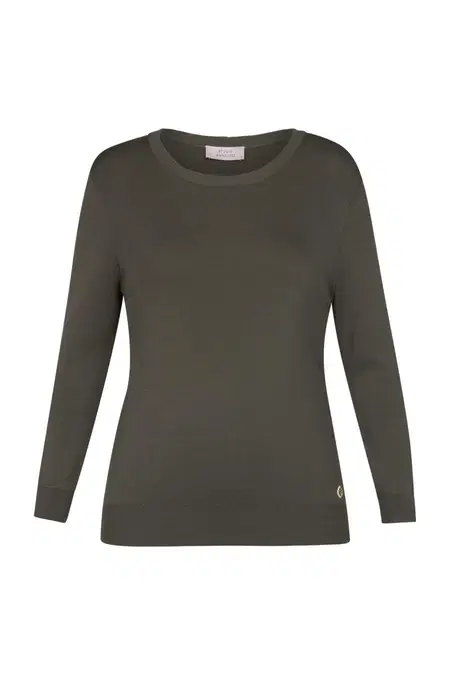 Studio Anneloes Trui Luna 3/4 slv pull Groen 1