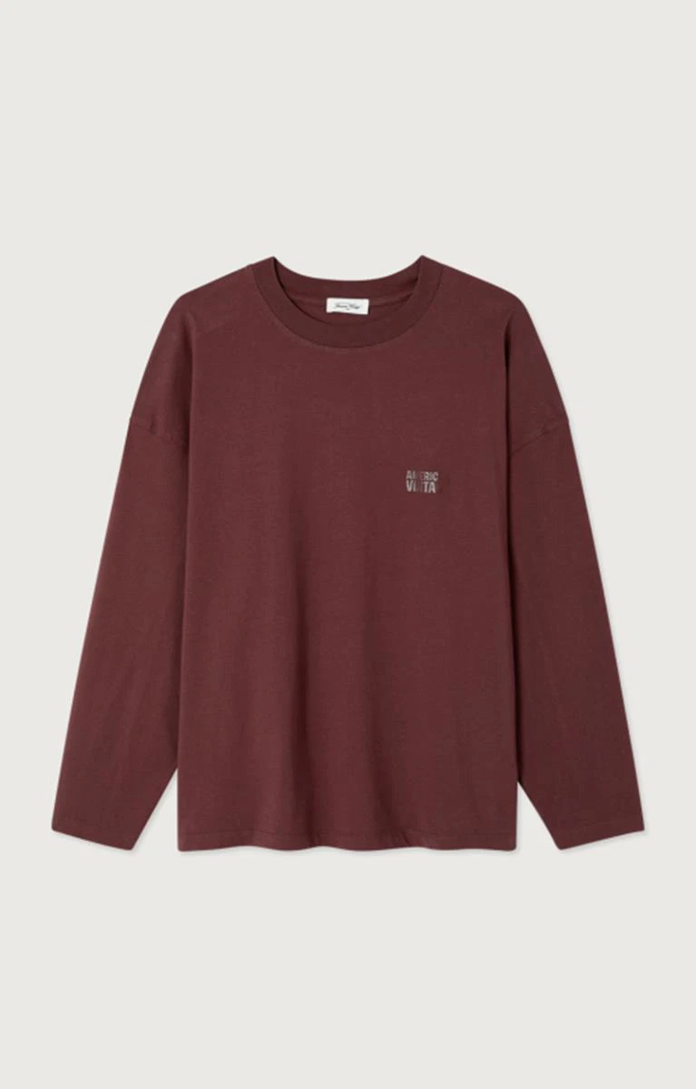 American Vintage Longsleeve GIX02CH26 Paars 1