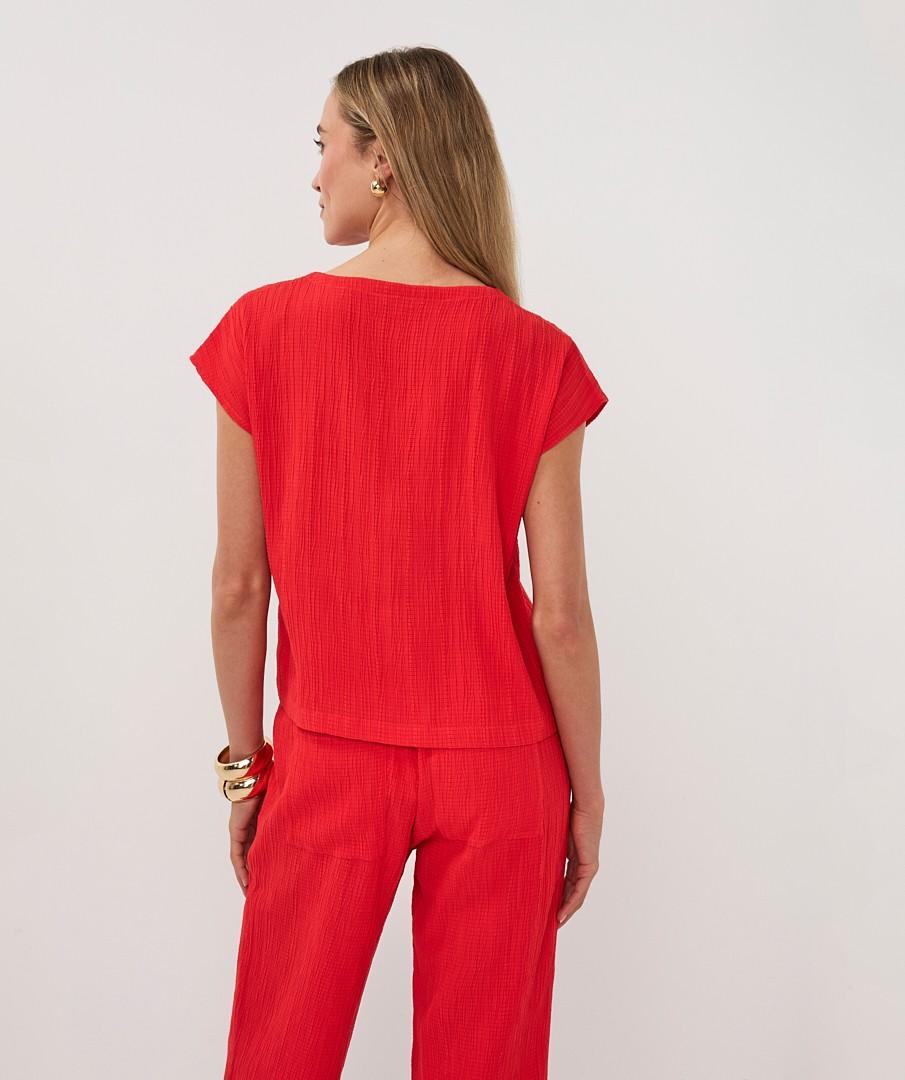 EsQualo T-Shirt HS26.10234 Rood 3