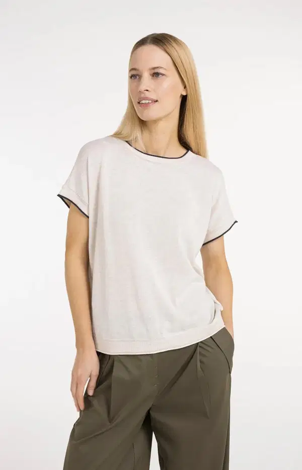 YAYA T-Shirt 01-000580-605 Off-White 1