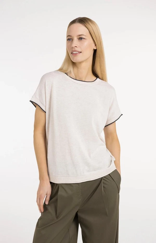 YAYA T-Shirt 01-000580-605 Off-White 1