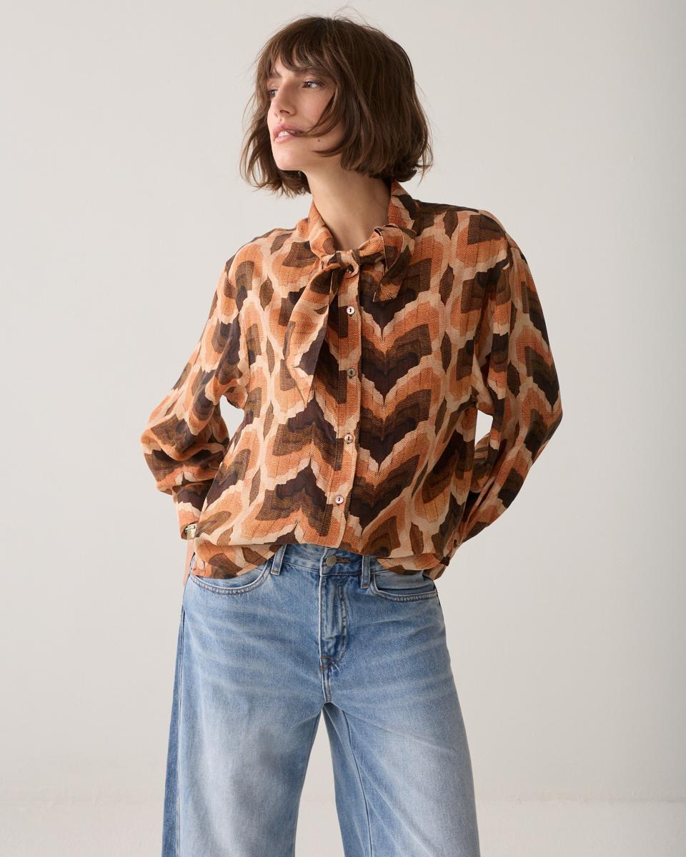 Summum Blouse 2s3564-12498 Bruin 1