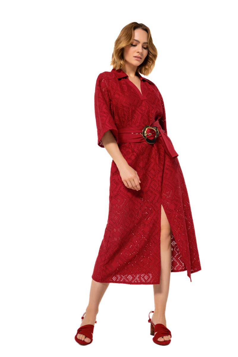 Caroline Biss Jurk 1155 Rood 4