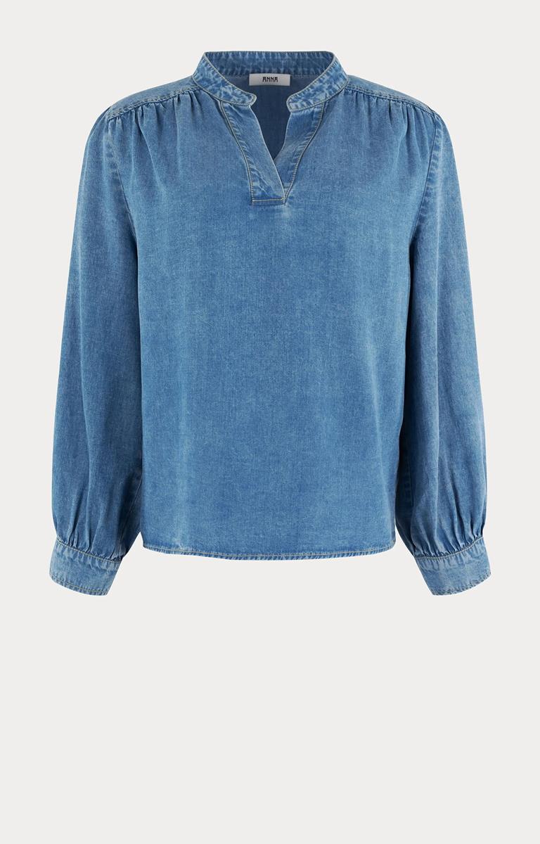 Anna Blouse 32a05-03664A Blauw 2