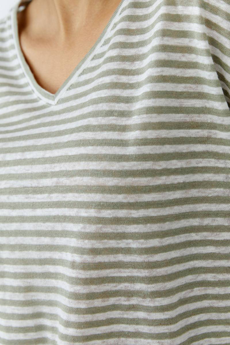 Oui T-Shirt 0097372 Groen 6