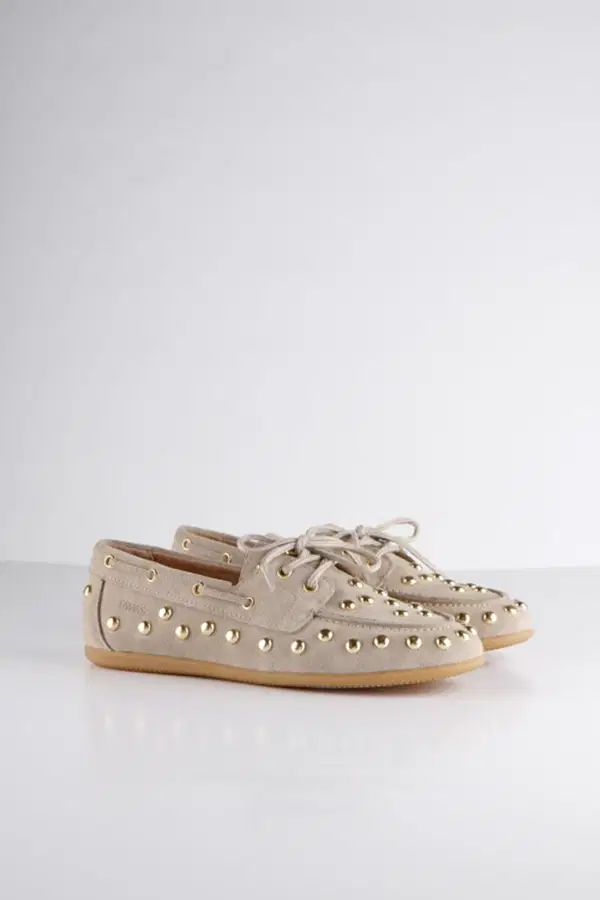 DWRS Loafers Latty Big Studs Beige 1