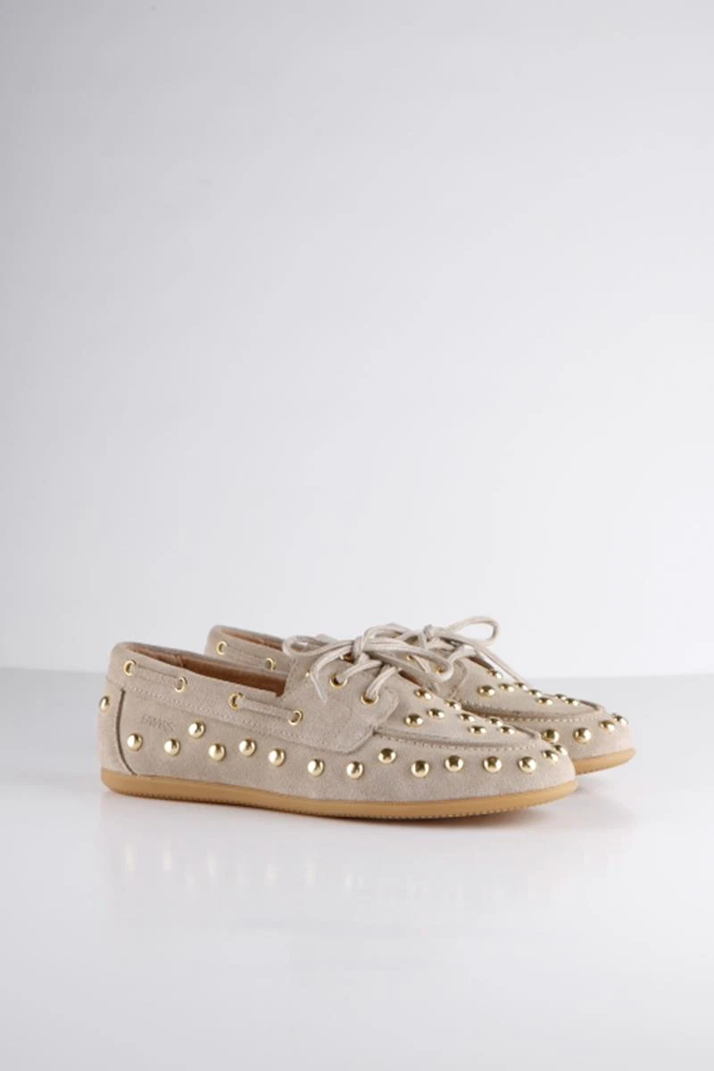 DWRS Loafers Latty Big Studs Beige 1