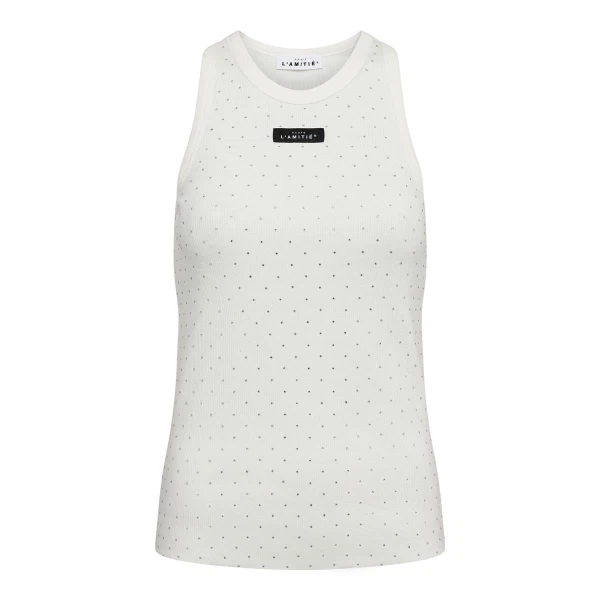 Haute L'Amitié Top Rib Badge Off-White 1