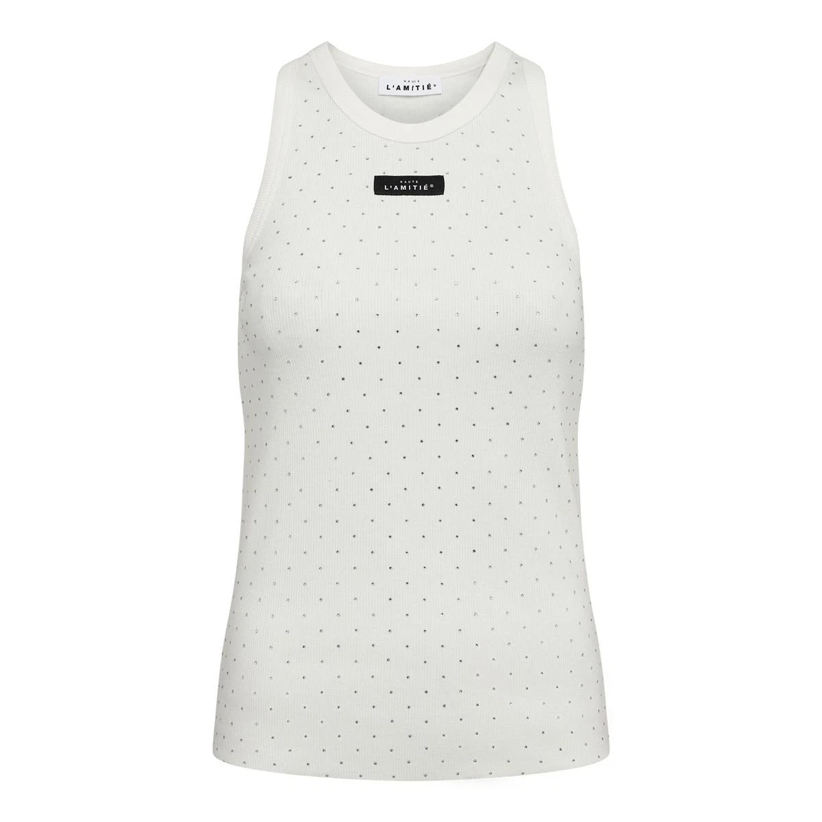 Haute L'Amitié Top Rib Badge Off-White 1