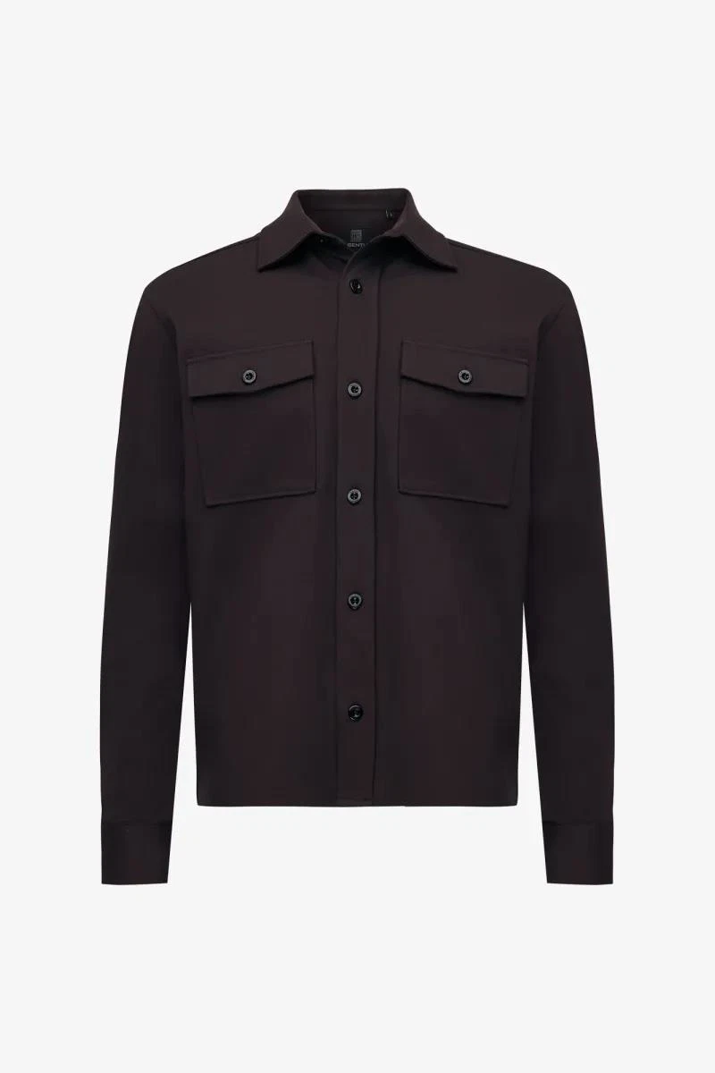 GENTI Overshirt S5188-1971 Paars 2