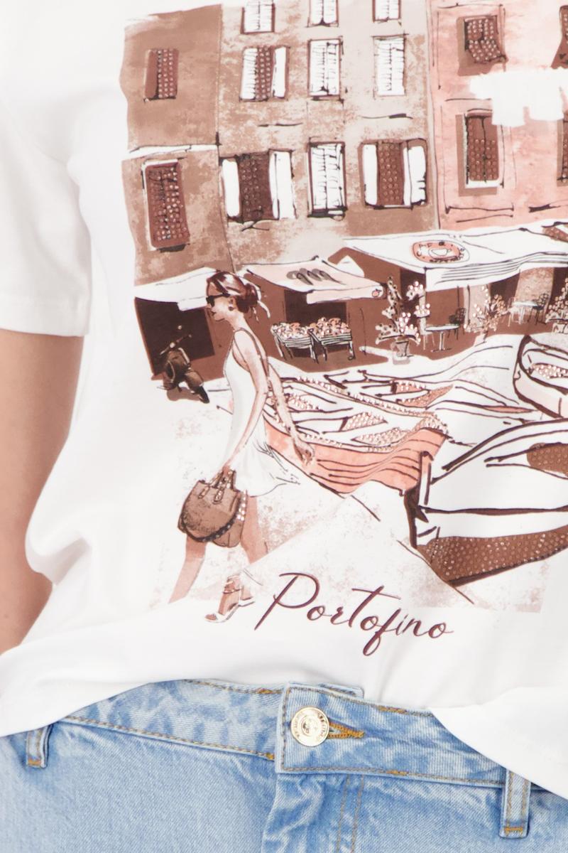 Monari T-Shirt 410553 Off-White 6