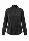 Freebird Blouse Teresa Wv-Heavy-V Zwart 2