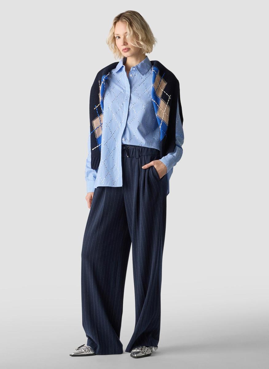 Le Comte Blouse 55-631106 Blauw 1