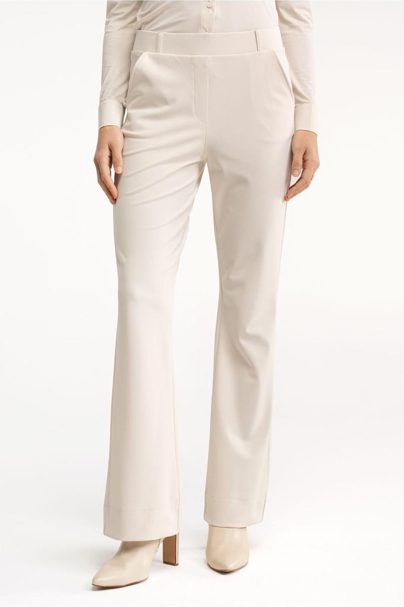 Studio Anneloes Pantalon Flair Bonded Off-White 3