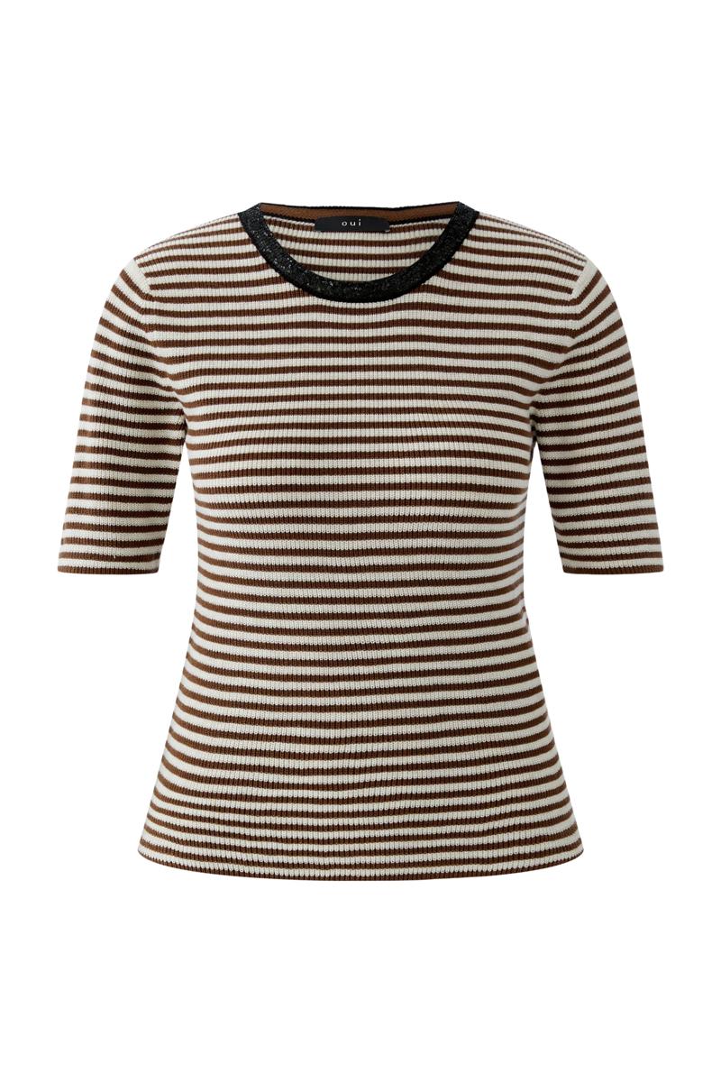 Oui T-shirt 0096490 Bruin 2