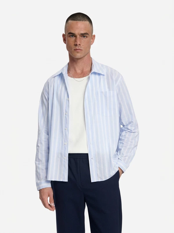 Law of the Sea Overshirt Squall Blauw 1