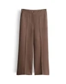 SOMEDAY Pantalon Celino Cropped Linen Bruin 2