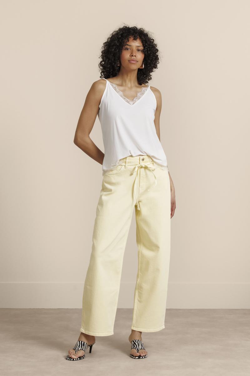 Studio Anneloes Jeans Babet denim trous Geel  3