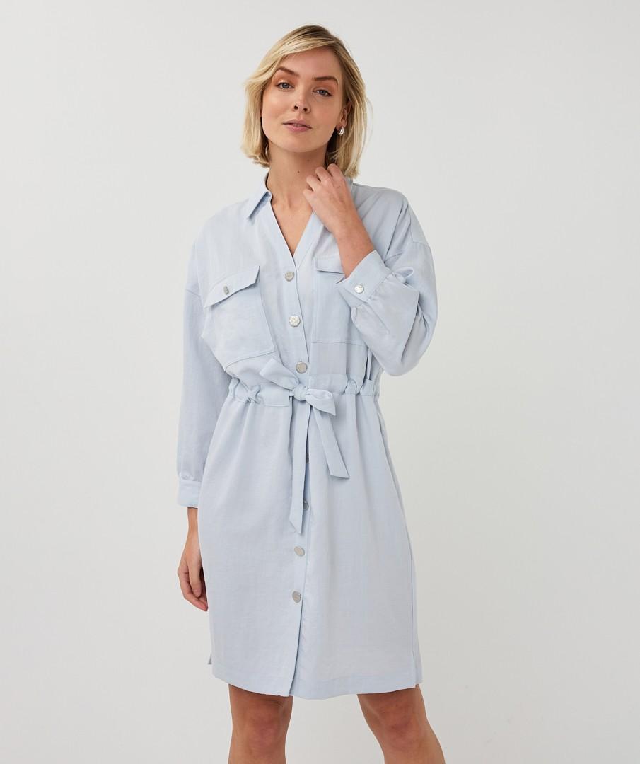 EsQualo Jurk SP26.10036 Blauw 1