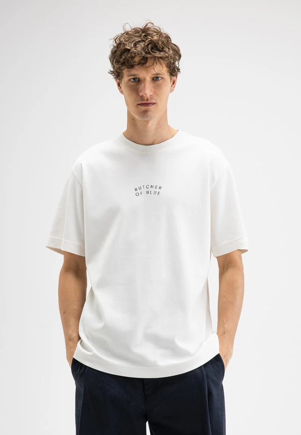 Butcher of Blue T-Shirt Mercer Layer Wit 1