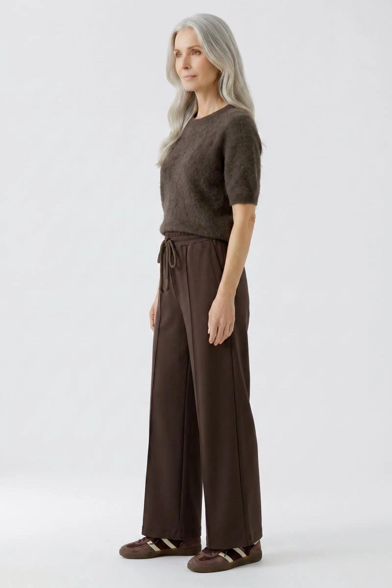 Oui Pantalon 0098665 Beige 4