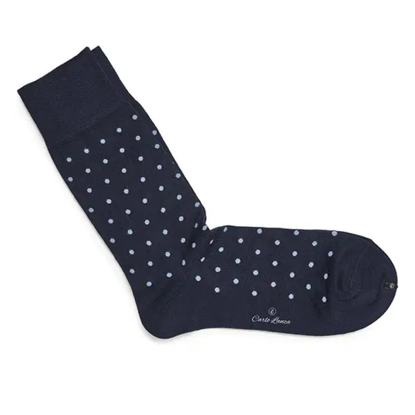 Carlo Lanza Sokken 104 Intrecci Blauw 1