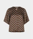 EsQualo Blouse W26.10702 Bruin 1