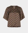 EsQualo Blouse W26.10702 Bruin 1
