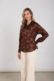 NUKUS Blouse Aneta Bruin 1