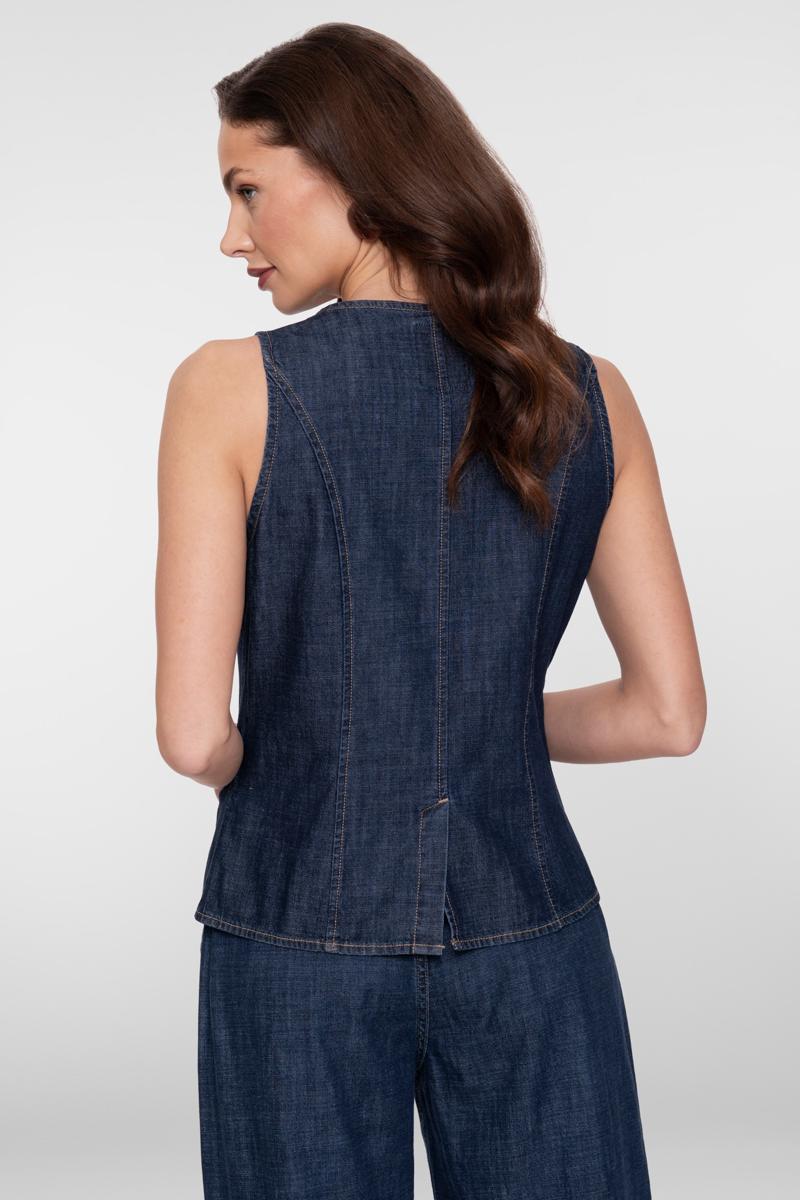 Geisha Gilet 65138-10 Blauw 3