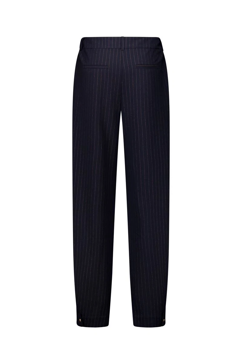 Studio Anneloes Pantalon Jana gold stripe Blauw 2