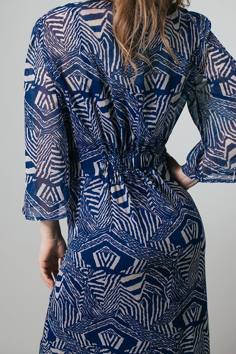 Label DOT Jurk Safye Blauw 5