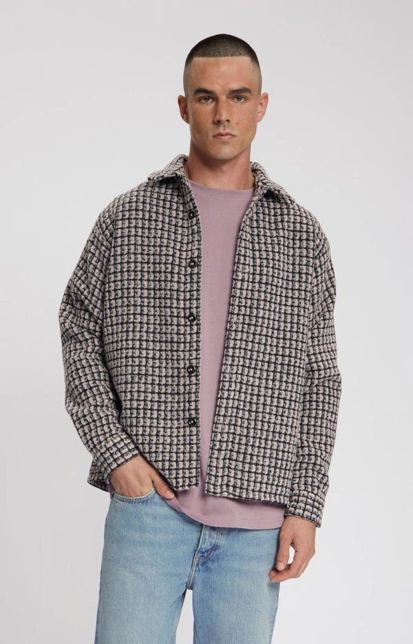 Law of the Sea Overshirt Sounder Yarn Paars 1