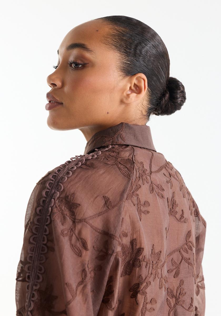 Jansen Amsterdam Blouse Bisa Bruin 4