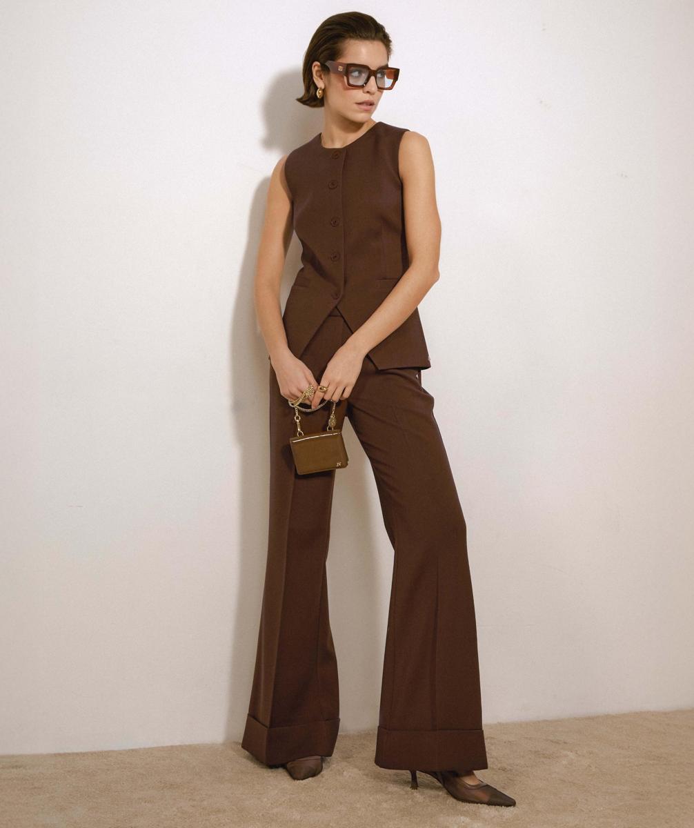 Josh V Pantalon Korien Bruin 1