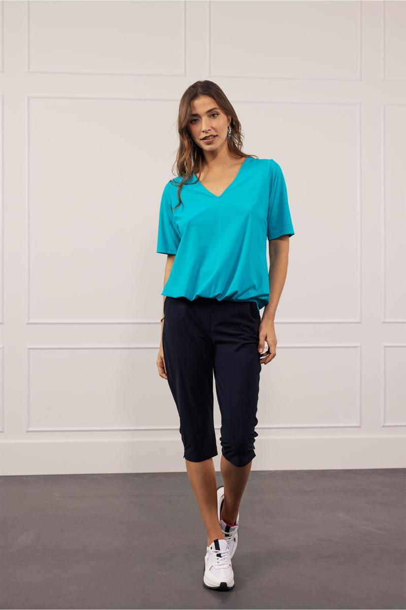 Studio Anneloes Studio Anneloes Pantalon Hanna capri trous Blauw 5