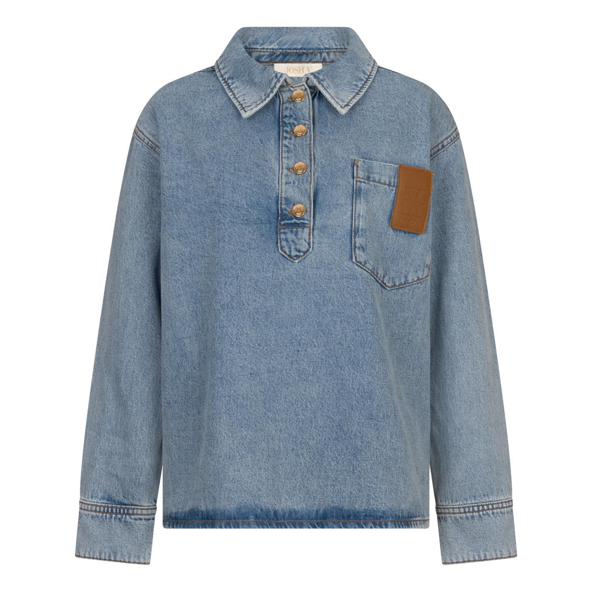 Josh V Blouse JV-2607-0114 Blauw 1