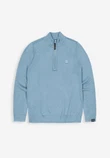Butcher of Blue Trui Clifden Halfzip Blauw 1