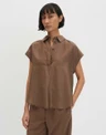 SOMEDAY Blouse Zamin Bruin 1