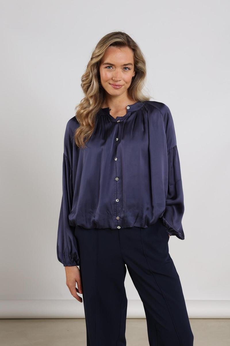 NUKUS Blouse Elly Blauw 1