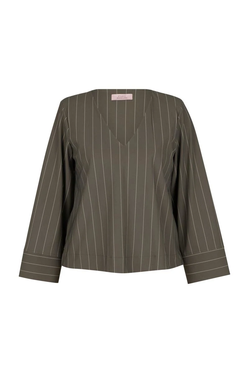 Studio Anneloes Blouse Cilou Stripe Groen 2