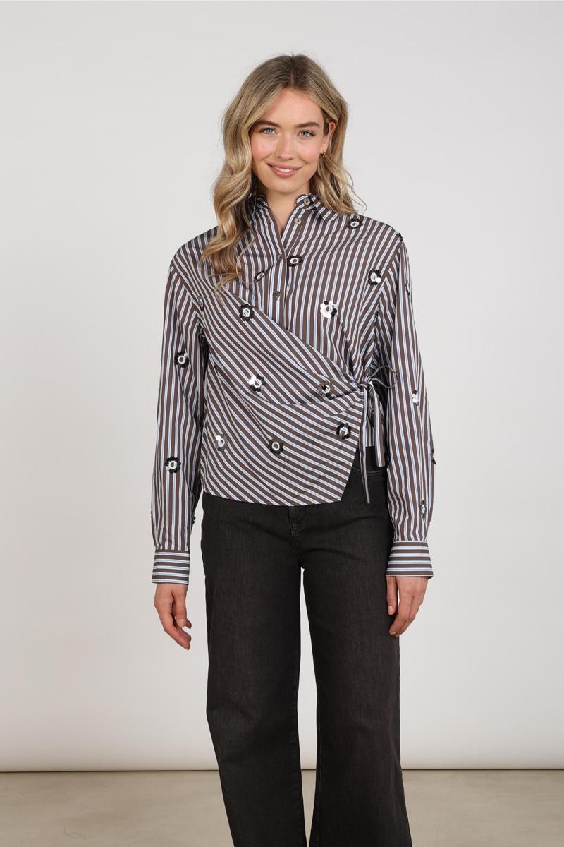 NUKUS Blouse NKF02139 Bruin 5